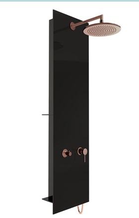 Vitra Origin Masajlı Duş Sistemi Siyah Bakır A45805